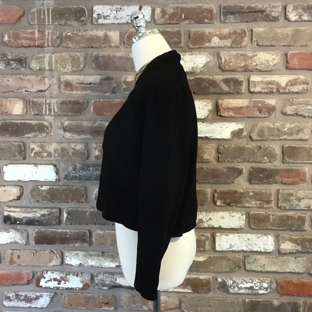 CALVIN KLEIN Women's Black Knit Shrug Sweater L